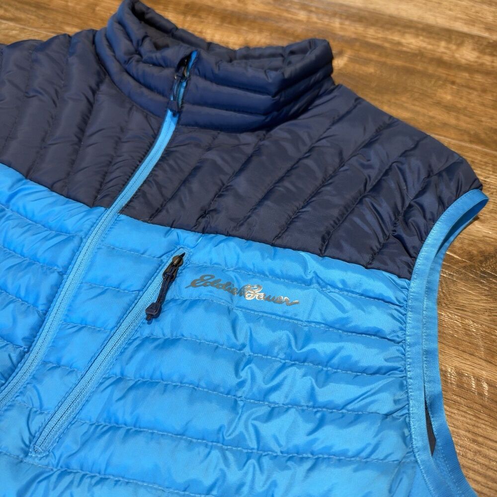 Eddie Bauer Storm Down 800 Vest Men’s XL Blue Microtherm First Ascent Gorpcore